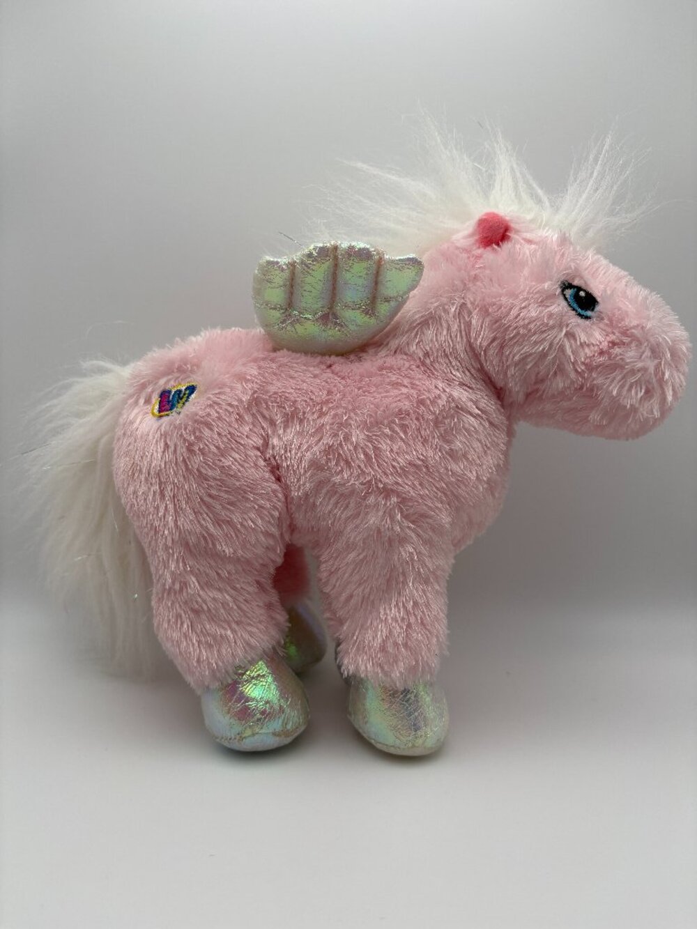 Webkinz Ganz Pink Pegasus Pony HM068 No Code Retired Plush Stuffie (SKU: 814TO)